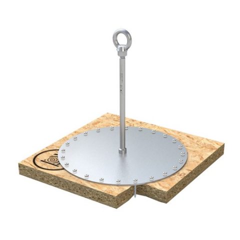 ABS-Lock-X-H-24 - Point d'ancrage pour toiture en zinc à tasseaux