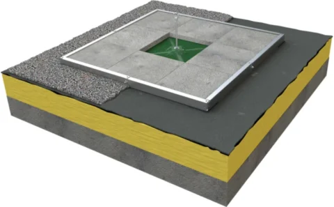 Système antichute autoportant pour toiture plate