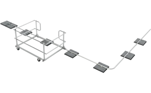 ABS Guard OnTop Move - Garde-corps roulant pour toiture plate