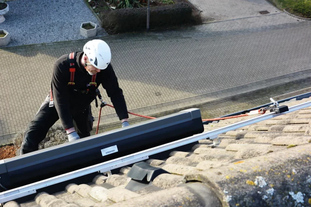 Installation et montage de dispositif antichute